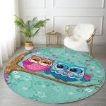 - RealHomes Dijital Baskılı Kaymaz Tabanlı Comfort Yuvarlak Halı - Realhomes  Ağaçta Sevimli Baykuşlar Modern Tasarım Dijital Baskılı Renkli Çocuk ve Genç Odası Yıkanabilir Kaymaz Tabanlı Yuvarlak Halı Realhomes