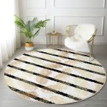 - RealHomes Dijital Baskılı Kaymaz Tabanlı Comfort Yuvarlak Halı - Realhomes Realhomes Modern Sanat Tasarımlı Dijital Baskılı Gold Mutfak Yıkanabilir Kaymaz Tabanlı Yuvarlak Halı Realhomes