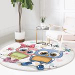 - RealHomes Dijital Baskılı Kaymaz Tabanlı Comfort Yuvarlak Halı - Realhomes Realhomes Sevimli Kediler Dijital Baskılı Pembe Çocuk ve Genç Odası Yıkanabilir Kaymaz Tabanlı Yuvarlak Halı Realhomes