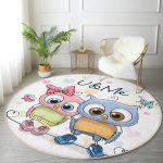 - RealHomes Dijital Baskılı Kaymaz Tabanlı Comfort Yuvarlak Halı - Realhomes Realhomes Sevimli Kediler Dijital Baskılı Pembe Çocuk ve Genç Odası Yıkanabilir Kaymaz Tabanlı Yuvarlak Halı Realhomes