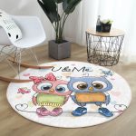 - RealHomes Dijital Baskılı Kaymaz Tabanlı Comfort Yuvarlak Halı - Realhomes Realhomes Sevimli Kediler Dijital Baskılı Pembe Çocuk ve Genç Odası Yıkanabilir Kaymaz Tabanlı Yuvarlak Halı Realhomes