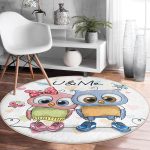 - RealHomes Dijital Baskılı Kaymaz Tabanlı Comfort Yuvarlak Halı - Realhomes Realhomes Sevimli Kediler Dijital Baskılı Pembe Çocuk ve Genç Odası Yıkanabilir Kaymaz Tabanlı Yuvarlak Halı Realhomes