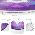 - RealHomes Dijital Baskılı Kaymaz Tabanlı Comfort Yuvarlak Halı - Realhomes  Soyut Tarzda Dijital Baskılı Özel Tasarım Modern Lacivert Salon ve Oturma Odası Yıkanabilir Kaymaz Tabanlı Yuvarlak Halı Realhomes