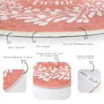 - RealHomes Dijital Baskılı Kaymaz Tabanlı Comfort Yuvarlak Halı - Realhomes Realhomes Home Sweet Dijital Baskılı Turuncu Koridor ve Antre Yıkanabilir Kaymaz Tabanlı Yuvarlak Halı Realhomes