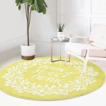 - RealHomes Dijital Baskılı Kaymaz Tabanlı Comfort Yuvarlak Halı - Realhomes Realhomes Home Sweet Dijital Baskılı Gold Koridor ve Antre Yıkanabilir Kaymaz Tabanlı Yuvarlak Halı Realhomes