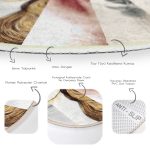 - RealHomes Dijital Baskılı Kaymaz Tabanlı Comfort Yuvarlak Halı - Realhomes  Realhomes Fashion Womens Dijital Baskılı Renkli Çocuk ve Genç Odası Yıkanabilir Kaymaz Tabanlı Yuvarlak Halı Realhomes