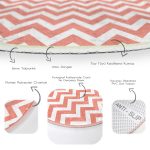 - RealHomes Dijital Baskılı Kaymaz Tabanlı Comfort Yuvarlak Halı - Realhomes  Modern Zikzak Desenli Dijital Baskılı Turuncu Koridor ve Antre Yıkanabilir Kaymaz Tabanlı Yuvarlak Halı Realhomes