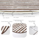 - RealHomes Dijital Baskılı Kaymaz Tabanlı Comfort Yuvarlak Halı - Realhomes Realhomes Kahve Çizgili Motifli Modern Kahverengi Ofis Yıkanabilir Kaymaz Tabanlı Yuvarlak Kadife Halı Realhomes