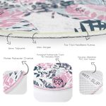 - RealHomes Dijital Baskılı Kaymaz Tabanlı Comfort Yuvarlak Halı - Realhomes  Realhomes Sulu Boya Yaprak Motifli Dijital Baskılı Pembe Mutfak Yıkanabilir Kaymaz Tabanlı Yuvarlak Halı Realhomes