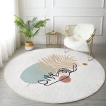 - RealHomes Dijital Baskılı Kaymaz Tabanlı Comfort Yuvarlak Halı - Realhomes  Realhomes Botanik Portre Desenli Özel Tasarım Renkli Mutfak Yıkanabilir Kaymaz Tabanlı Yuvarlak Halı Realhomes