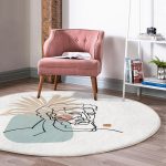 - RealHomes Dijital Baskılı Kaymaz Tabanlı Comfort Yuvarlak Halı - Realhomes Antik Yunan Tanrısı RealHomes Özel Tasarım Modern Renkli Mutfak Yıkanabilir Kaymaz Tabanlı Yuvarlak Halı Realhomes