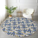 - RealHomes Dijital Baskılı Kaymaz Tabanlı Comfort Yuvarlak Halı - Realhomes  Kahverengi Çizgiler Üzerinde Soyut Çizimli Dijital Baskılı Renkli Salon ve Oturma Odası Yıkanabilir Kaymaz Tabanlı Yuvarlak Halı Realhomes