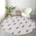 - RealHomes Dijital Baskılı Kaymaz Tabanlı Comfort Yuvarlak Halı - Realhomes  Realhomes Kot Zeminde Çam Ağacı Motifli Renkli Salon ve Oturma Odası Yıkanabilir Kaymaz Tabanlı Yuvarlak Halı Realhomes