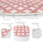 - RealHomes Dijital Baskılı Kaymaz Tabanlı Comfort Yuvarlak Halı - Realhomes Dairesel Geometrik Dijital Baskılı Turuncu Koridor ve Antre Yıkanabilir Kaymaz Tabanlı Yuvarlak Halı Realhomes