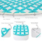 - RealHomes Dijital Baskılı Kaymaz Tabanlı Comfort Yuvarlak Halı - Realhomes Mavi Dairesel Geometrik Dijital Baskılı Turkuaz Koridor ve Antre Yıkanabilir Kaymaz Tabanlı Yuvarlak Halı Realhomes