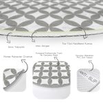 - RealHomes Dijital Baskılı Kaymaz Tabanlı Comfort Yuvarlak Halı - Realhomes Gri Dairesel Geometrik Dijital Baskılı Koridor ve Antre Yıkanabilir Kaymaz Tabanlı Yuvarlak Halı Realhomes