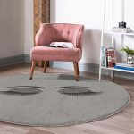 - RealHomes Dijital Baskılı Kaymaz Tabanlı Comfort Yuvarlak Halı - Realhomes  Realhomes Modern Kirpik Dijital Baskılı Gri Yatak Odası Yıkanabilir Kaymaz Tabanlı Yuvarlak Kadife Halı Realhomes