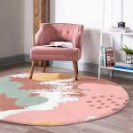 - RealHomes Dijital Baskılı Kaymaz Tabanlı Comfort Yuvarlak Halı - Realhomes  Realhomes Özel Tasarımlı Renkli Salon ve Oturma Odası Yıkanabilir Kaymaz Tabanlı Yuvarlak Halı Realhomes