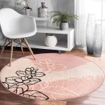 - RealHomes Dijital Baskılı Kaymaz Tabanlı Comfort Yuvarlak Halı - Realhomes  Realhomes Bohem Motifli Soft Tasarımlı Pembe Salon ve Oturma Odası Yıkanabilir Kaymaz Tabanlı Yuvarlak Halı Realhomes
