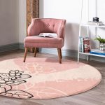 - RealHomes Dijital Baskılı Kaymaz Tabanlı Comfort Yuvarlak Halı - Realhomes  Realhomes Bohem Motifli Soft Tasarımlı Pembe Salon ve Oturma Odası Yıkanabilir Kaymaz Tabanlı Yuvarlak Halı Realhomes