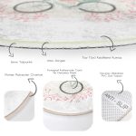 - RealHomes Dijital Baskılı Kaymaz Tabanlı Comfort Yuvarlak Halı - Realhomes Modern Bisiklet Desenli Dijital Baskılı Krem Çocuk ve Genç Odası Yıkanabilir Kaymaz Tabanlı Yuvarlak Halı Realhomes