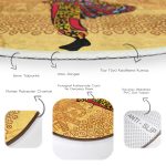 - RealHomes Dijital Baskılı Kaymaz Tabanlı Comfort Yuvarlak Halı - Realhomes  Realhomes Etnik Afrika Kadın Motifli Renkli Salon ve Oturma Odası Yıkanabilir Kaymaz Tabanlı Yuvarlak Halı Realhomes