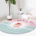 - RealHomes Dijital Baskılı Kaymaz Tabanlı Comfort Yuvarlak Halı - Realhomes Realhomes Cup Cake Dijital Baskılı Pembe Çocuk ve Genç Odası Yıkanabilir Kaymaz Tabanlı Yuvarlak Halı Realhomes