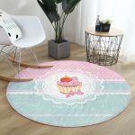 - RealHomes Dijital Baskılı Kaymaz Tabanlı Comfort Yuvarlak Halı - Realhomes Realhomes Cup Cake Dijital Baskılı Pembe Çocuk ve Genç Odası Yıkanabilir Kaymaz Tabanlı Yuvarlak Halı Realhomes
