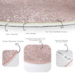 - RealHomes Dijital Baskılı Kaymaz Tabanlı Comfort Yuvarlak Halı - Realhomes Realhomes Simli Yüzey İllüstrasyon Dijital Baskılı Turuncu Mutfak Yıkanabilir Kaymaz Tabanlı Yuvarlak Halı Realhomes