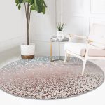 - RealHomes Dijital Baskılı Kaymaz Tabanlı Comfort Yuvarlak Halı - Realhomes  Realhomes Simli Yüzey İllüstrasyon Dijital Baskılı Turuncu Mutfak Yıkanabilir Kaymaz Tabanlı Yuvarlak Halı Realhomes