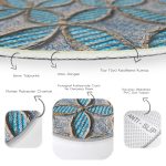 - RealHomes Dijital Baskılı Kaymaz Tabanlı Comfort Yuvarlak Halı - Realhomes  Kabartma Yüzey Geometrik Desenli Dijital Baskılı Gri Salon ve Oturma Odası Yıkanabilir Kaymaz Tabanlı Yuvarlak Halı Realhomes