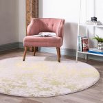 - RealHomes Dijital Baskılı Kaymaz Tabanlı Comfort Yuvarlak Halı - Realhomes  Açık Pembe Renkli Gradyan Desenli Dijital Baskılı Modern Yatak Odası Yıkanabilir Kaymaz Tabanlı Yuvarlak Halı Realhomes