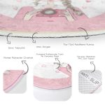 - RealHomes Dijital Baskılı Kaymaz Tabanlı Comfort Yuvarlak Halı - Realhomes Fashion Girl Dijital Baskılı Modern Pembe Çocuk ve Genç Odası Yıkanabilir Kaymaz Tabanlı Yuvarlak Halı Realhomes