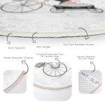 - RealHomes Dijital Baskılı Kaymaz Tabanlı Comfort Yuvarlak Halı - Realhomes Fashion Girl Dijital Baskılı Modern Krem Çocuk ve Genç Odası Yıkanabilir Kaymaz Tabanlı Yuvarlak Halı Realhomes