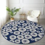 - RealHomes Dijital Baskılı Kaymaz Tabanlı Comfort Yuvarlak Halı - Realhomes  Renkli Zeminde Onedraw Çizimli Limon Dijital Baskılı Modern Lacivert Salon ve Oturma Odası Yıkanabilir Kaymaz Tabanlı Yuvarlak Halı Realhomes