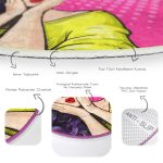 - RealHomes Dijital Baskılı Kaymaz Tabanlı Comfort Yuvarlak Halı - Realhomes  Realhomes Pop Art Resimli Dijital Baskılı Pembe Çocuk ve Genç Odası Yıkanabilir Kaymaz Tabanlı Yuvarlak Halı Realhomes