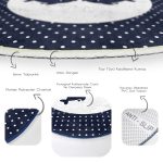 - RealHomes Dijital Baskılı Kaymaz Tabanlı Comfort Yuvarlak Halı - Realhomes  Beyaz Zeminde Renkli Balık Desenli Dijital Baskılı Modern Lacivert Mutfak Yıkanabilir Kaymaz Tabanlı Yuvarlak Halı Realhomes