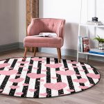 - RealHomes Dijital Baskılı Kaymaz Tabanlı Comfort Yuvarlak Halı - Realhomes Beyaz Zeminde Renkli Kalp Desenli Dijital Baskılı Modern Pembe Yatak Odası Yıkanabilir Kaymaz Tabanlı Yuvarlak Halı Realhomes