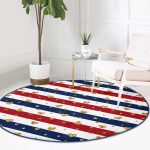 - RealHomes Dijital Baskılı Kaymaz Tabanlı Comfort Yuvarlak Halı - Realhomes Beyaz Zeminde Gold Detaylı Kalp Desenli Dijital Baskılı Modern Renkli Banyo Yıkanabilir Kaymaz Tabanlı Yuvarlak Halı Realhomes