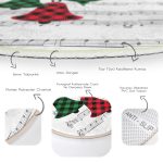 - RealHomes Dijital Baskılı Kaymaz Tabanlı Comfort Yuvarlak Halı - Realhomes  Beyaz Zeminde Ekose Desenli Çan Dijital Baskılı Modern Bordo Koridor ve Antre Yıkanabilir Kaymaz Tabanlı Yuvarlak Halı Realhomes