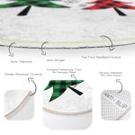 - RealHomes Dijital Baskılı Kaymaz Tabanlı Comfort Yuvarlak Halı - Realhomes  Beyaz Zeminde Ekose Desenli Çam Ağacı Motifli Dijital Baskılı Modern Bordo Balkon Yıkanabilir Kaymaz Tabanlı Yuvarlak Halı Realhomes