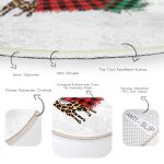 - RealHomes Dijital Baskılı Kaymaz Tabanlı Comfort Yuvarlak Halı - Realhomes  Beyaz Zeminde Ekoseli Kumaş Desenli Dijital Baskılı Modern Bordo Balkon Yıkanabilir Kaymaz Tabanlı Yuvarlak Halı Realhomes