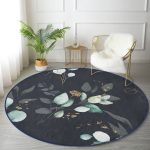 - RealHomes Dijital Baskılı Kaymaz Tabanlı Comfort Yuvarlak Halı - Realhomes  Pastel Zeminde Renkli Çiçek Desenli Dijital Baskılı Modern Salon ve Oturma Odası Yıkanabilir Kaymaz Tabanlı Yuvarlak Halı Realhomes