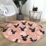 - RealHomes Dijital Baskılı Kaymaz Tabanlı Comfort Yuvarlak Halı - Realhomes  Renkli Zeminde Yaprak Desenli Dijital Baskılı Modern Turuncu Koridor ve Antre Yıkanabilir Kaymaz Tabanlı Yuvarlak Halı Realhomes