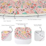 - RealHomes Dijital Baskılı Kaymaz Tabanlı Comfort Yuvarlak Halı - Realhomes  Renkli Zeminde Kaktüs Desenli Dijital Baskılı Modern Pembe Çocuk ve Genç Odası Yıkanabilir Kaymaz Tabanlı Yuvarlak Halı Realhomes