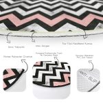 - RealHomes Dijital Baskılı Kaymaz Tabanlı Comfort Yuvarlak Halı - Realhomes  Mermer Zeminli Renkli Geometrik Zikzak Desenli Dijital Baskılı Modern Siyah Banyo Yıkanabilir Kaymaz Tabanlı Yuvarlak Halı Realhomes