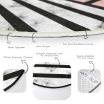 - RealHomes Dijital Baskılı Kaymaz Tabanlı Comfort Yuvarlak Halı - Realhomes Renkli Geometrik Desenli Mermer Motifli Dijital Baskılı Modern Pembe Banyo Yıkanabilir Kaymaz Tabanlı Yuvarlak Halı Realhomes