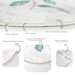 - RealHomes Dijital Baskılı Kaymaz Tabanlı Comfort Yuvarlak Halı - Realhomes Beyaz Zeminli Renkli Ortanca Çiçek Motifli Dijital Baskılı Modern Pembe Banyo Yıkanabilir Kaymaz Tabanlı Yuvarlak Halı Realhomes