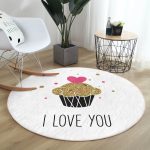 - RealHomes Dijital Baskılı Kaymaz Tabanlı Comfort Yuvarlak Halı - Realhomes  Sevgililer Günü Temalı Özel Tasarım Dijital Baskılı Modern Pembe Çocuk ve Genç Odası Yıkanabilir Kaymaz Tabanlı Yuvarlak Halı Realhomes