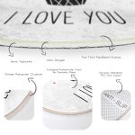 - RealHomes Dijital Baskılı Kaymaz Tabanlı Comfort Yuvarlak Halı - Realhomes  Sevgililer Günü Temalı Özel Tasarım Dijital Baskılı Modern Pembe Çocuk ve Genç Odası Yıkanabilir Kaymaz Tabanlı Yuvarlak Halı Realhomes